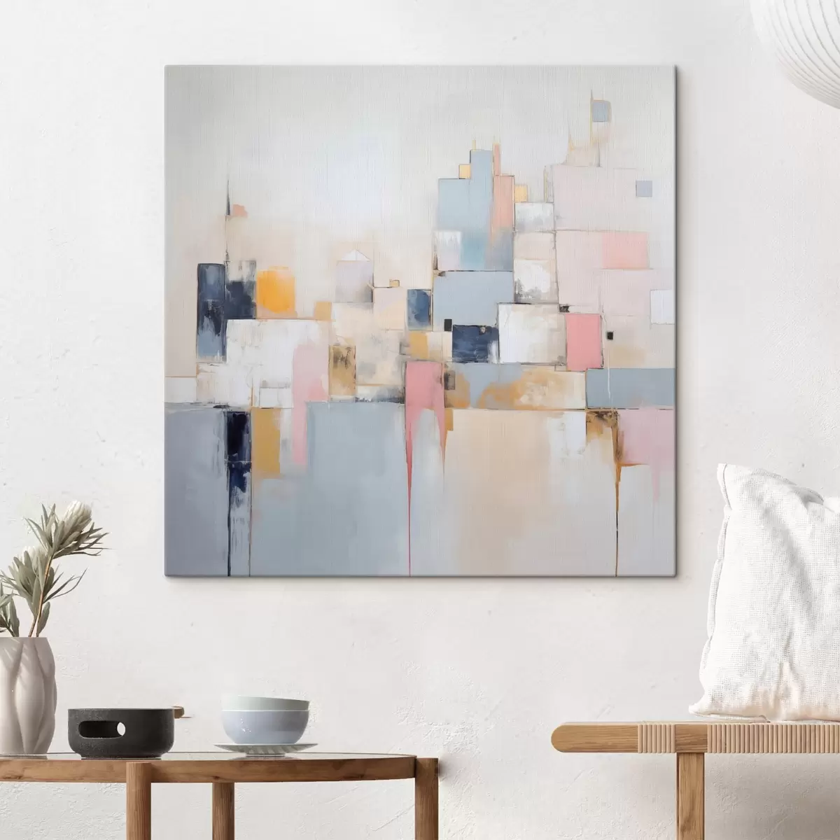  Peintures Peinture abstraite imitant la ville s44638