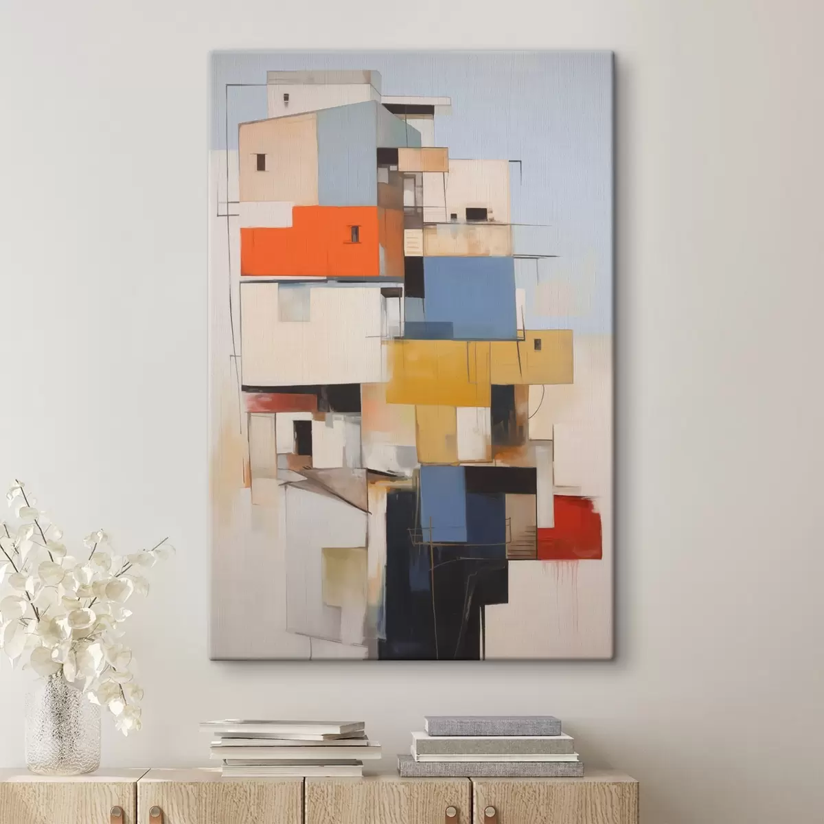  Schilderijen Abstract huis imitatieschilderij s44645