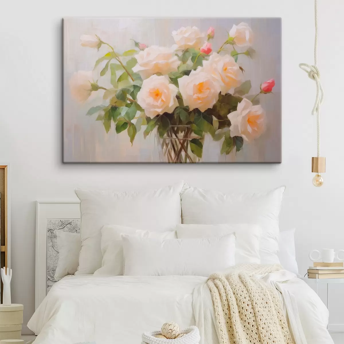  Peintures Bouquet de roses dans un vase s44652