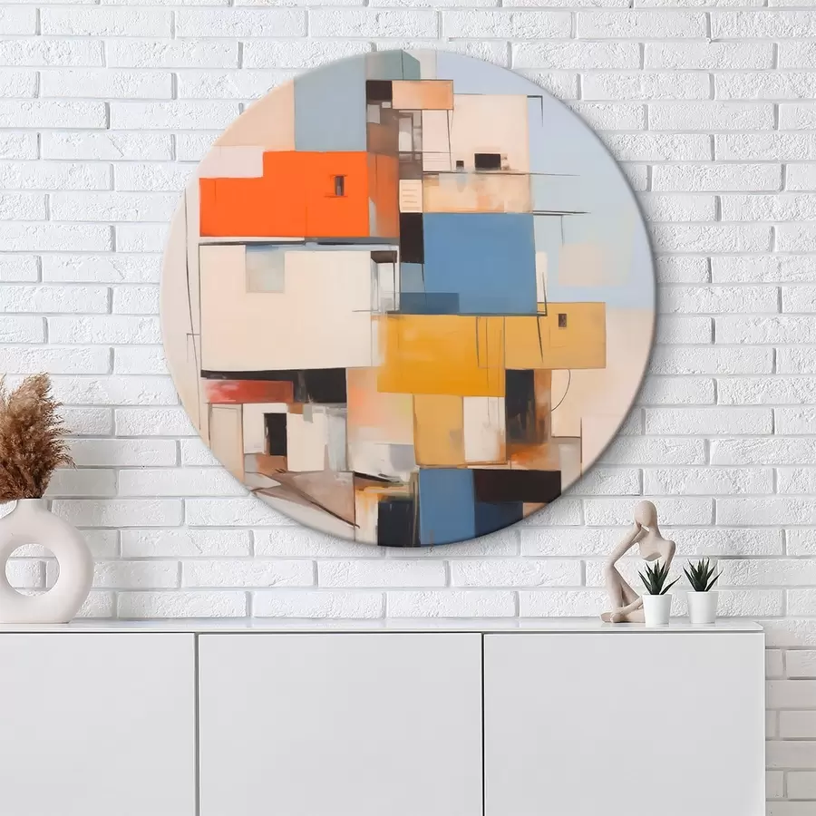  Schilderijen Abstract huis imitatieschilderij r44645