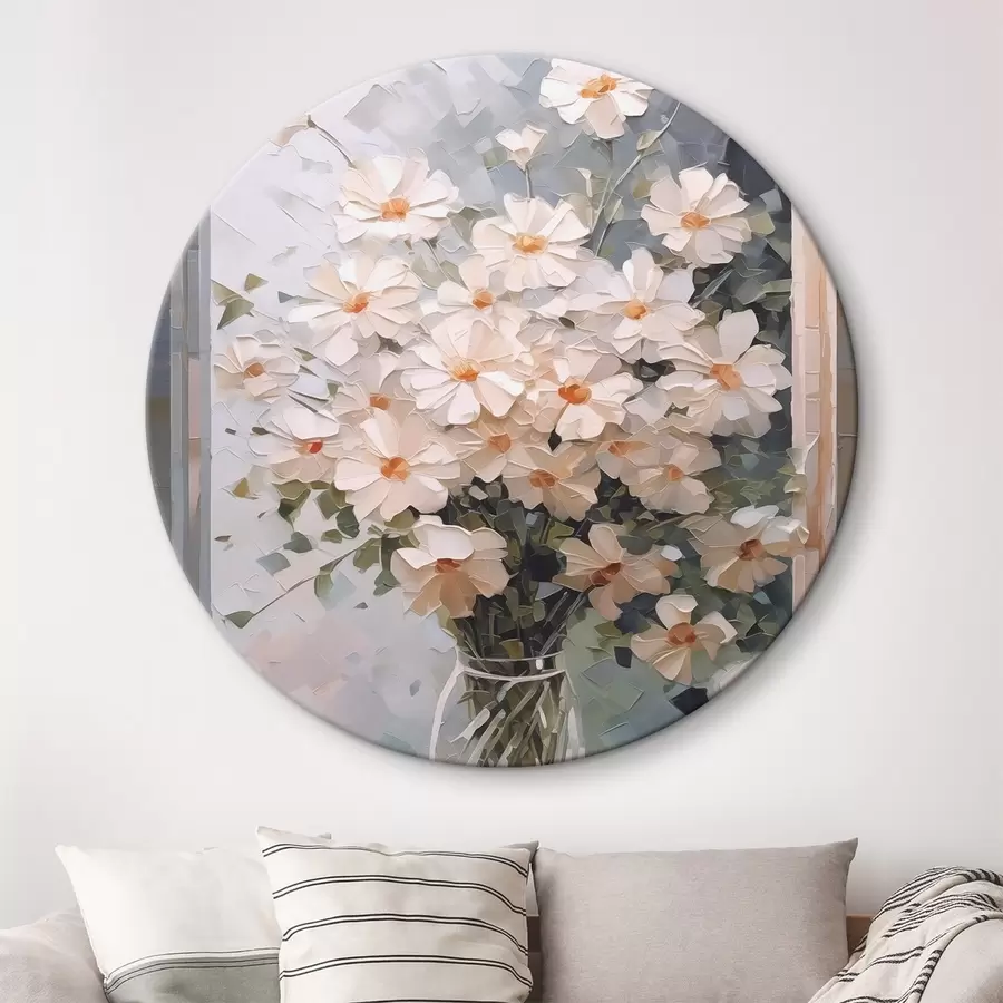  Peintures Fleurs délicates dans un vase r44651