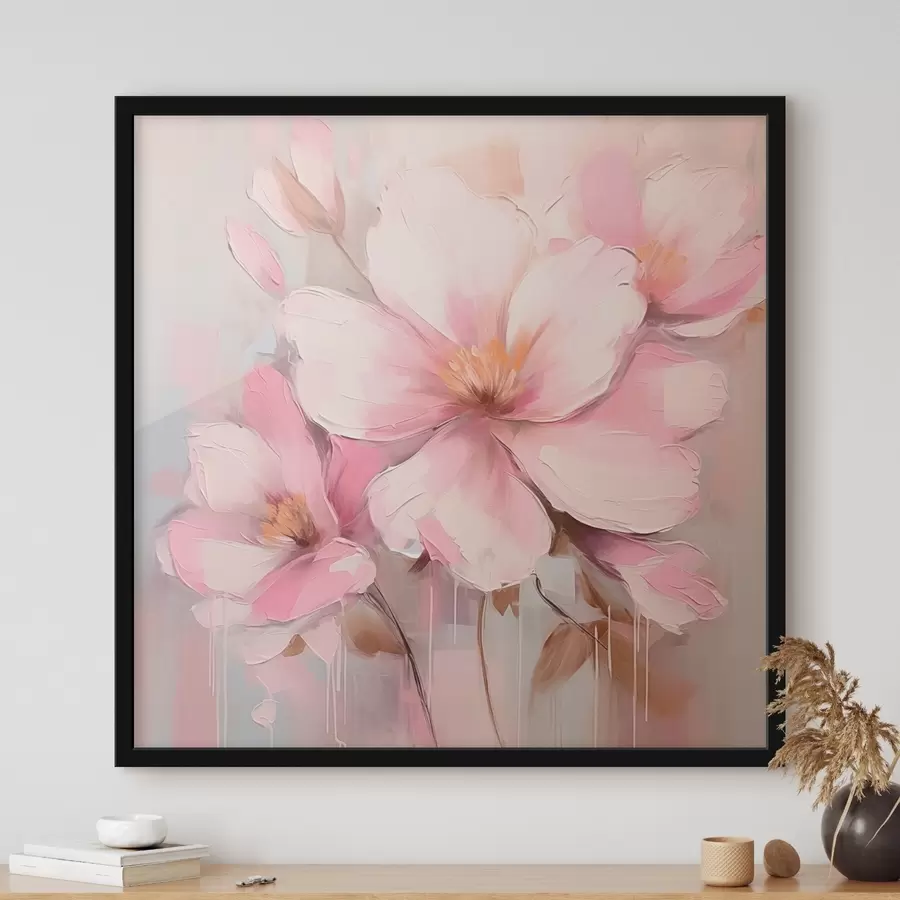 Papier peint photo Peinture d'imitation de fleurs en fleurs f44640