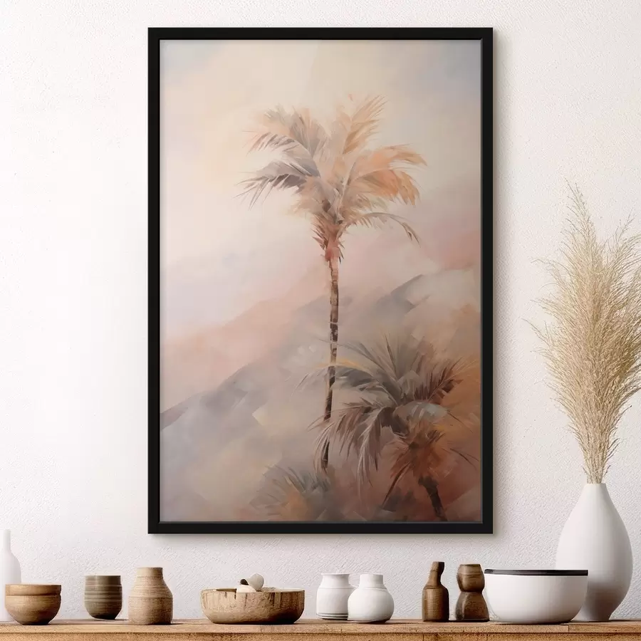  Schilderijen Palmbomen imitatieschilderij f44650