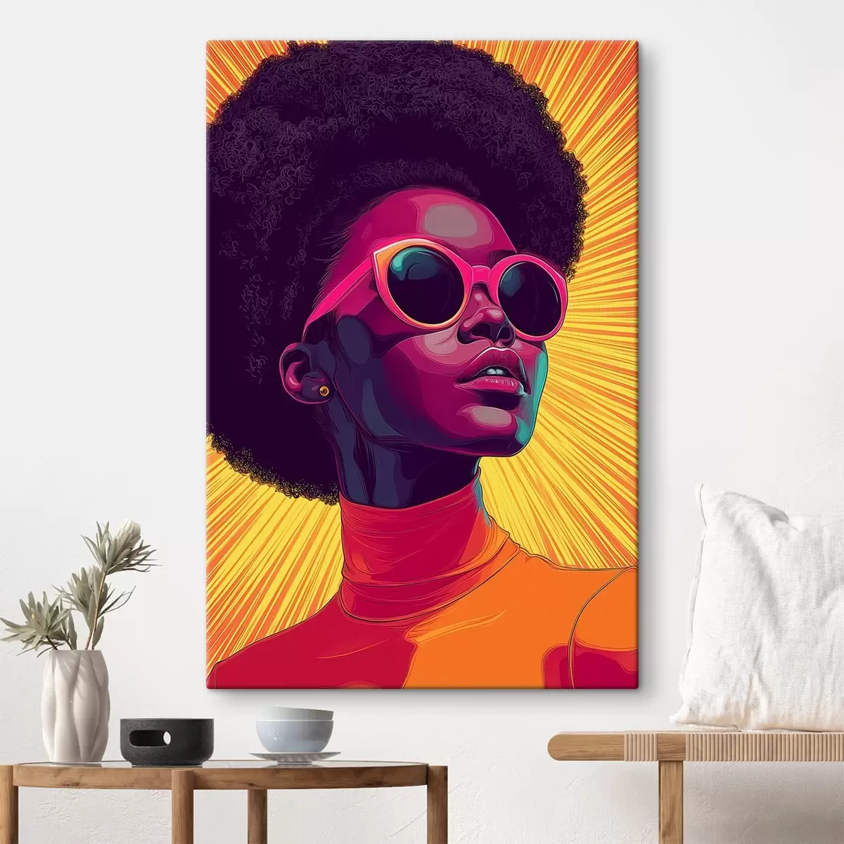  Schilderijen Meisje met bril, pop-art s44620