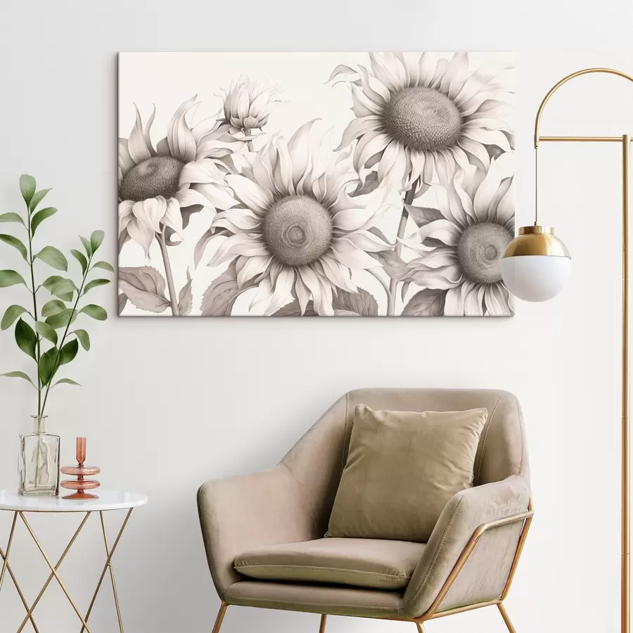  Peintures Tournesols, style graphique s44626