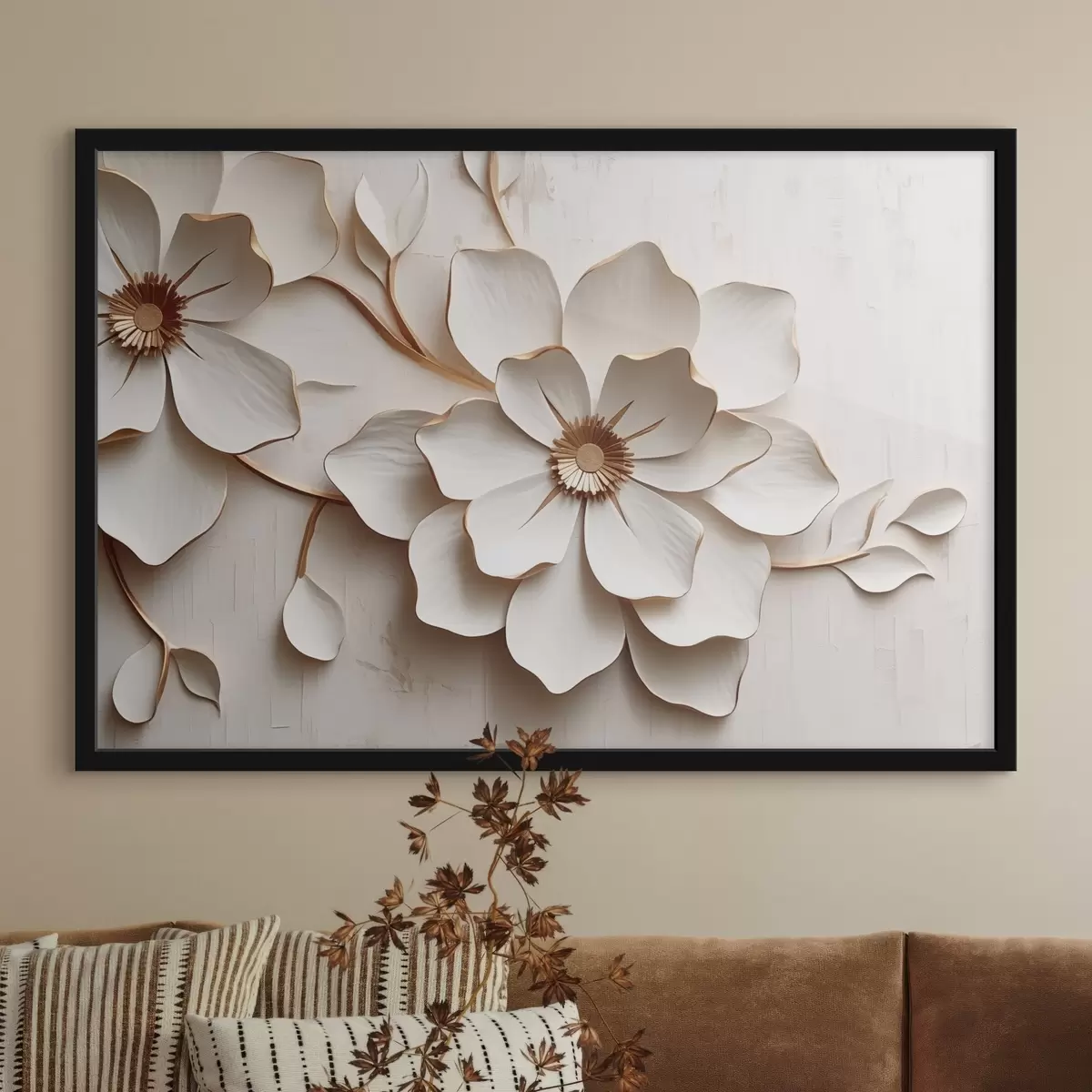 Affiche Fleur à pétales volumétriques f44630