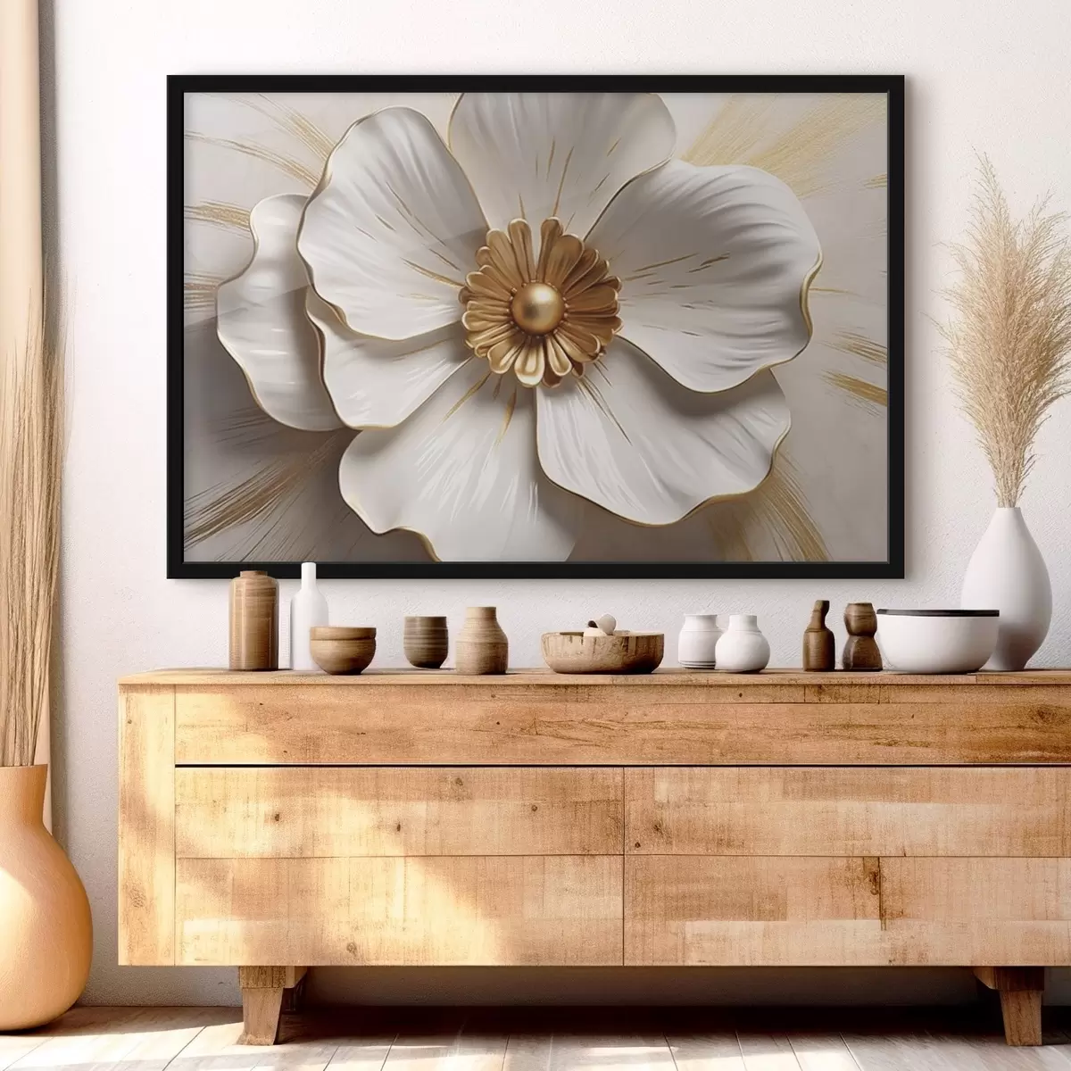 Affiche Fleur à pétales volumétriques f44631