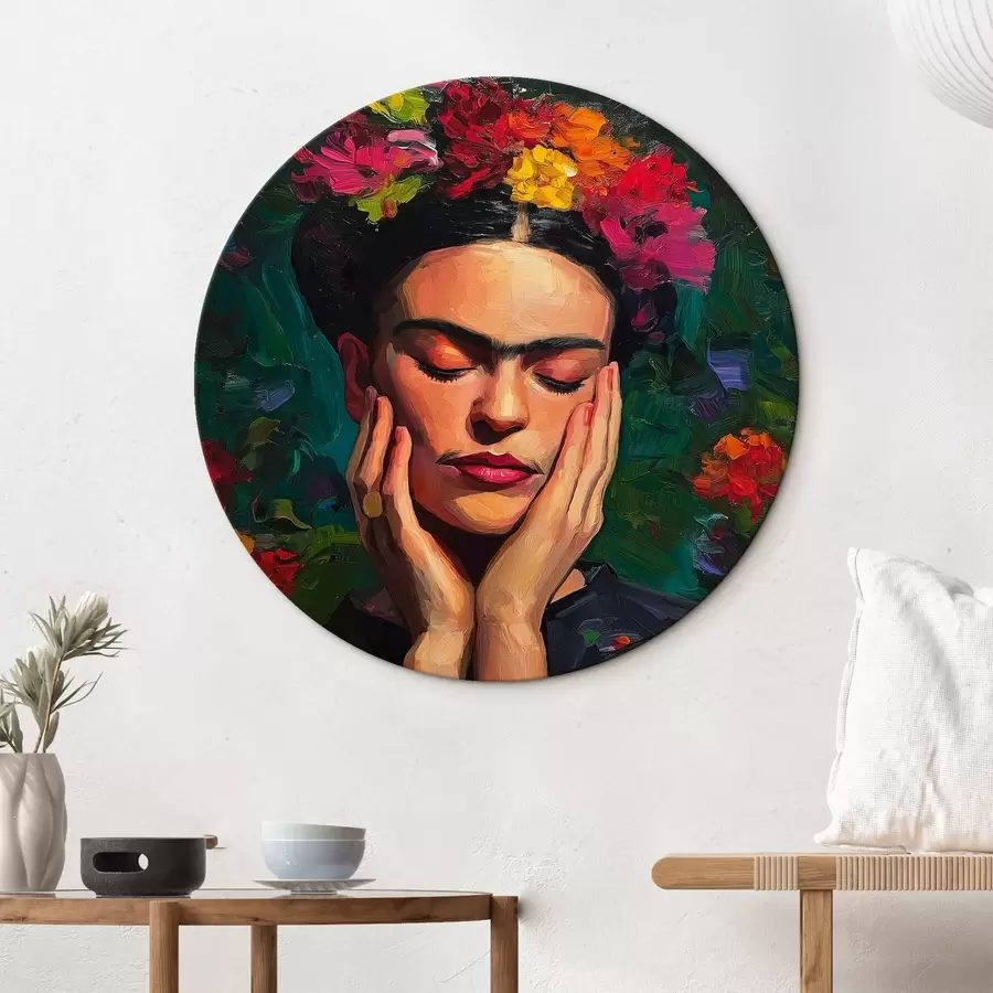  Schilderijen Vrouw met bloemen, picturale stijl r44628