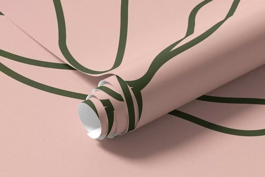 Papier peint photo Lignes de fleurs délicates w09167v1