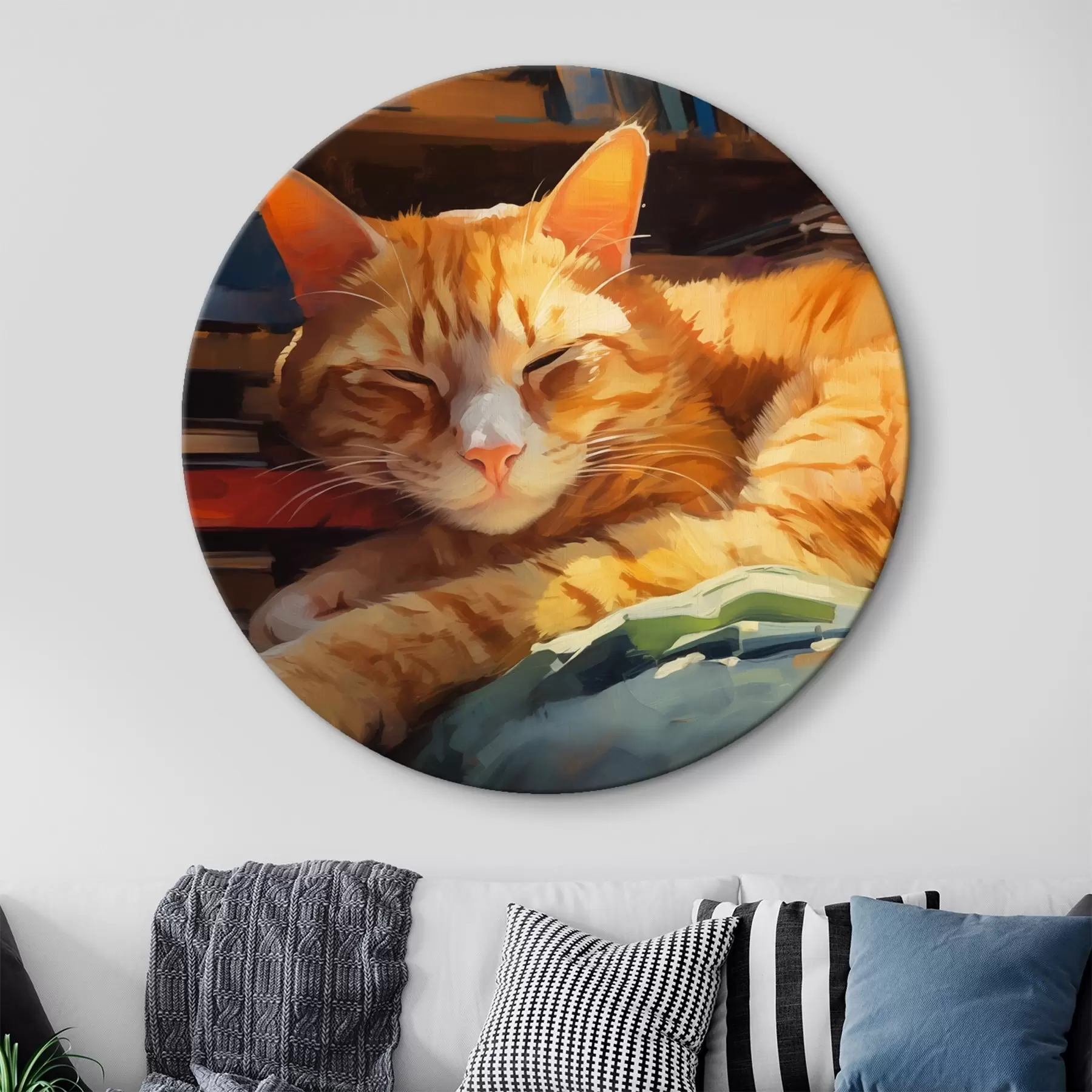  Peintures Chat et livres r44656