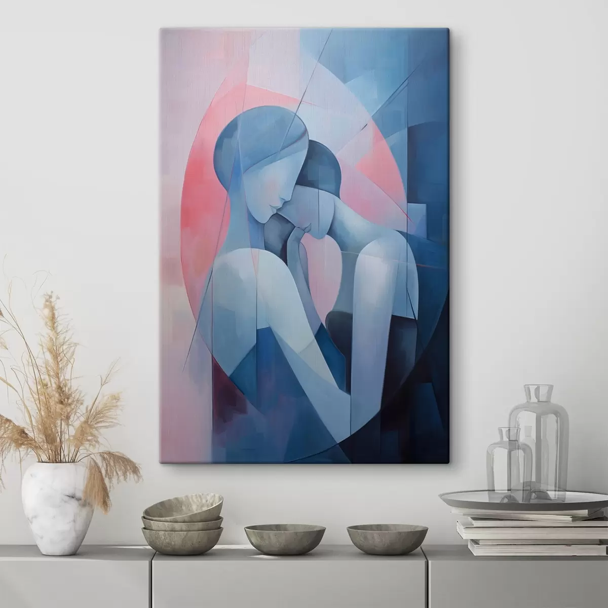  Schilderijen Omarming van twee mensen s44667