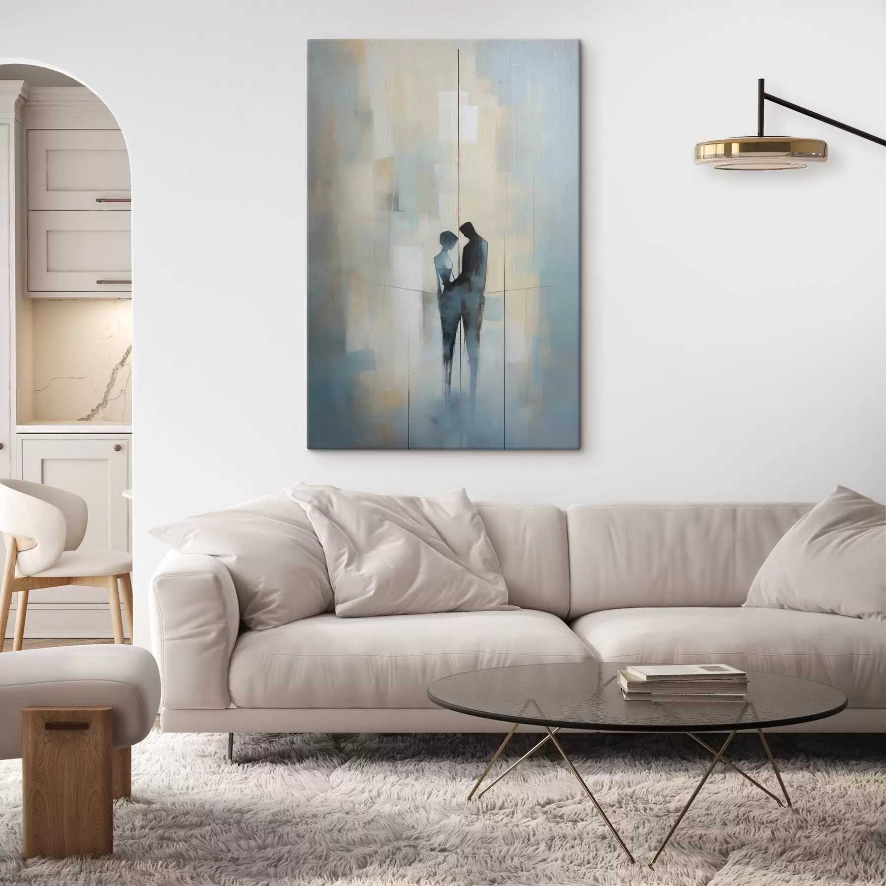 Fotobehang Paar in de ruimte s44670