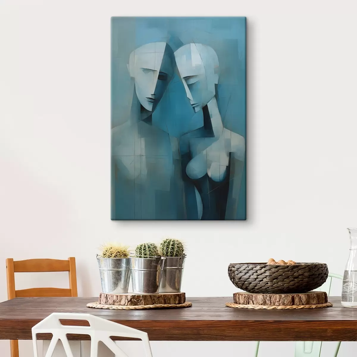  Peintures Couple en géométrie s44672