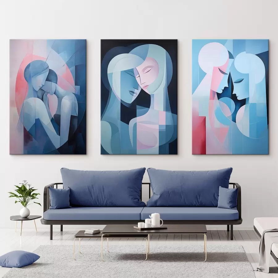  Peintures La tendresse dans les formes m00458