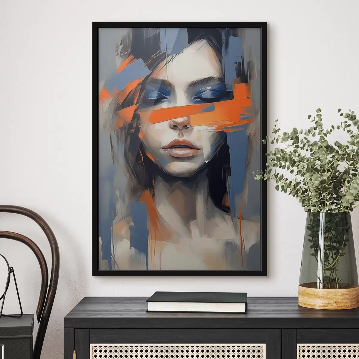 Poster Vrouwelijk gezicht f44686