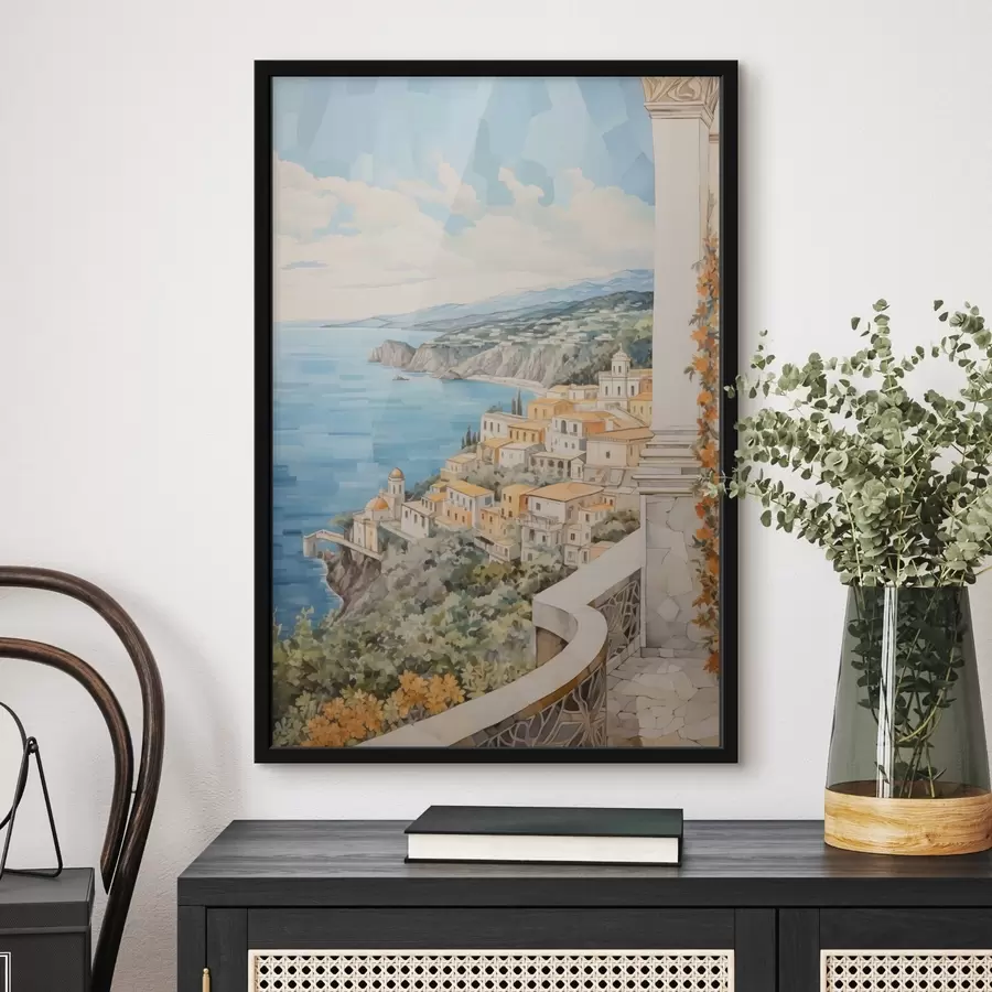 Papier peint photo Ville au bord de la mer f44694