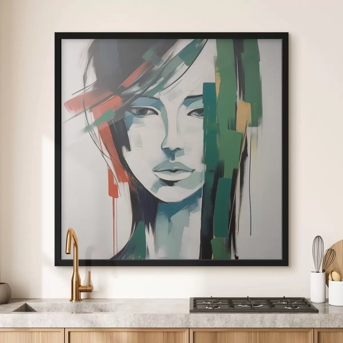 Affiche Portrait lumineux imitation peinture f44698