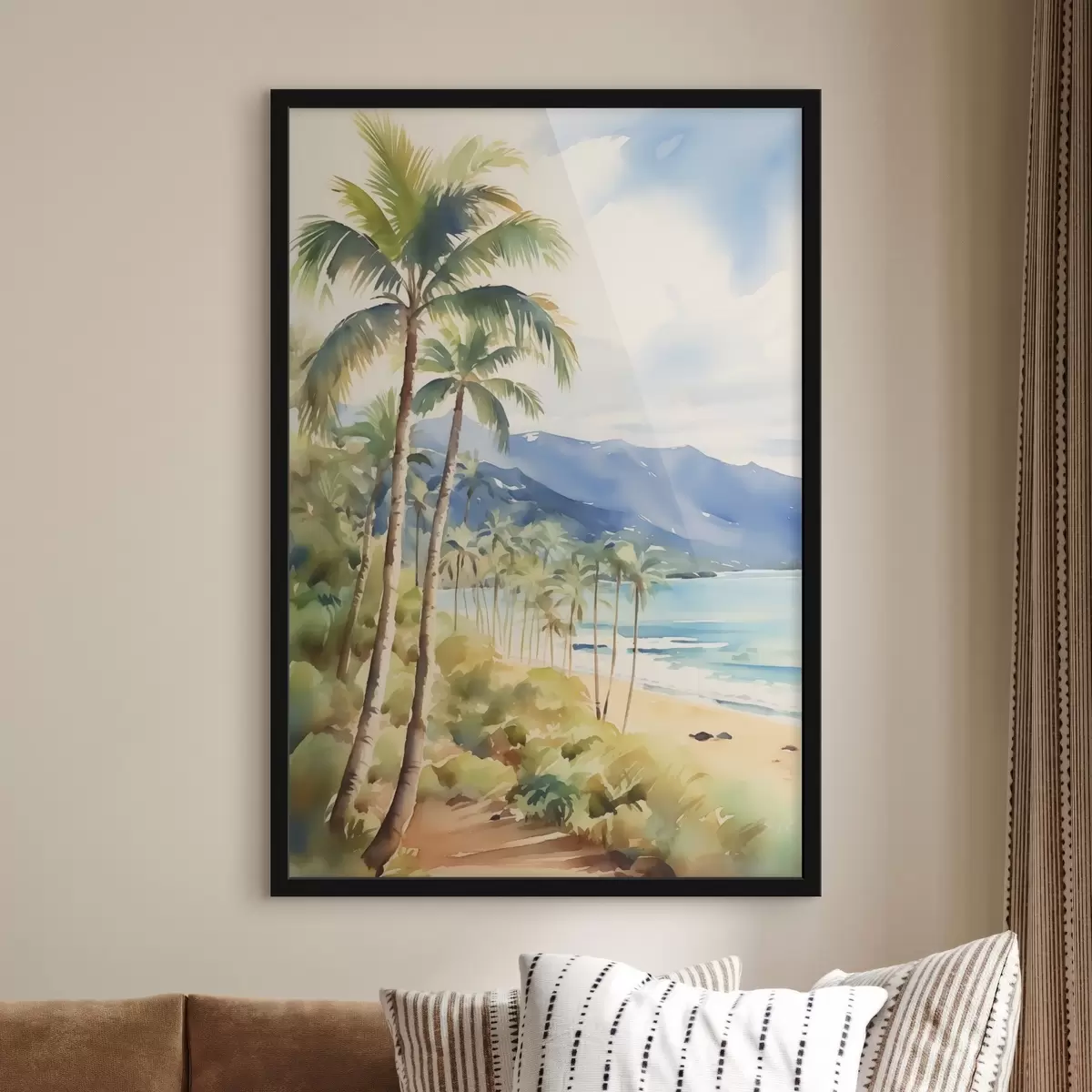 Affiche Palmiers en bord de mer f44701