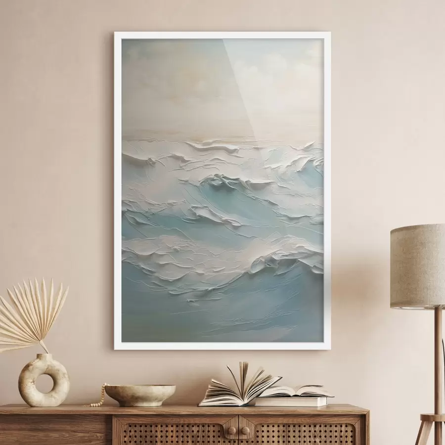 Papier peint photo Peinture imitation mer f44709
