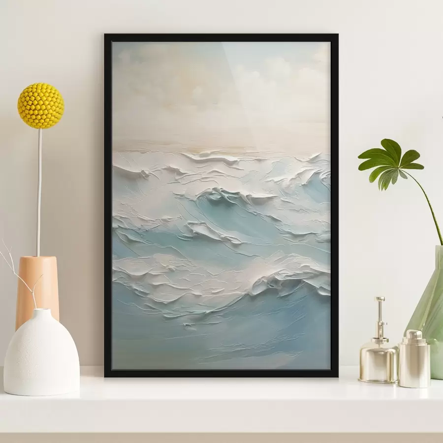 Fotobehang Zee imitatie schilderij f44709