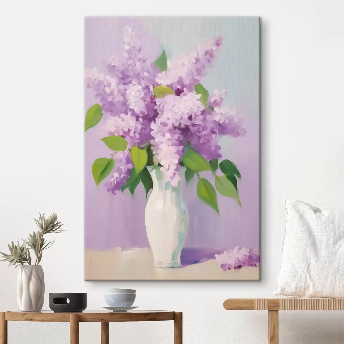  Schilderijen Seringen in een witte vaas s44735