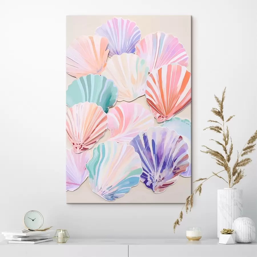  Schilderijen Veelkleurige schelpen s44736