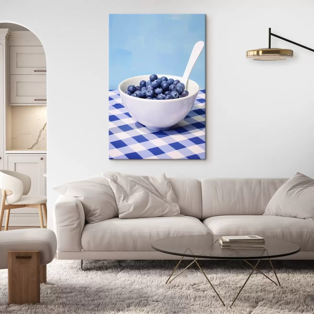  Schilderijen Een kom bosbessen s44737