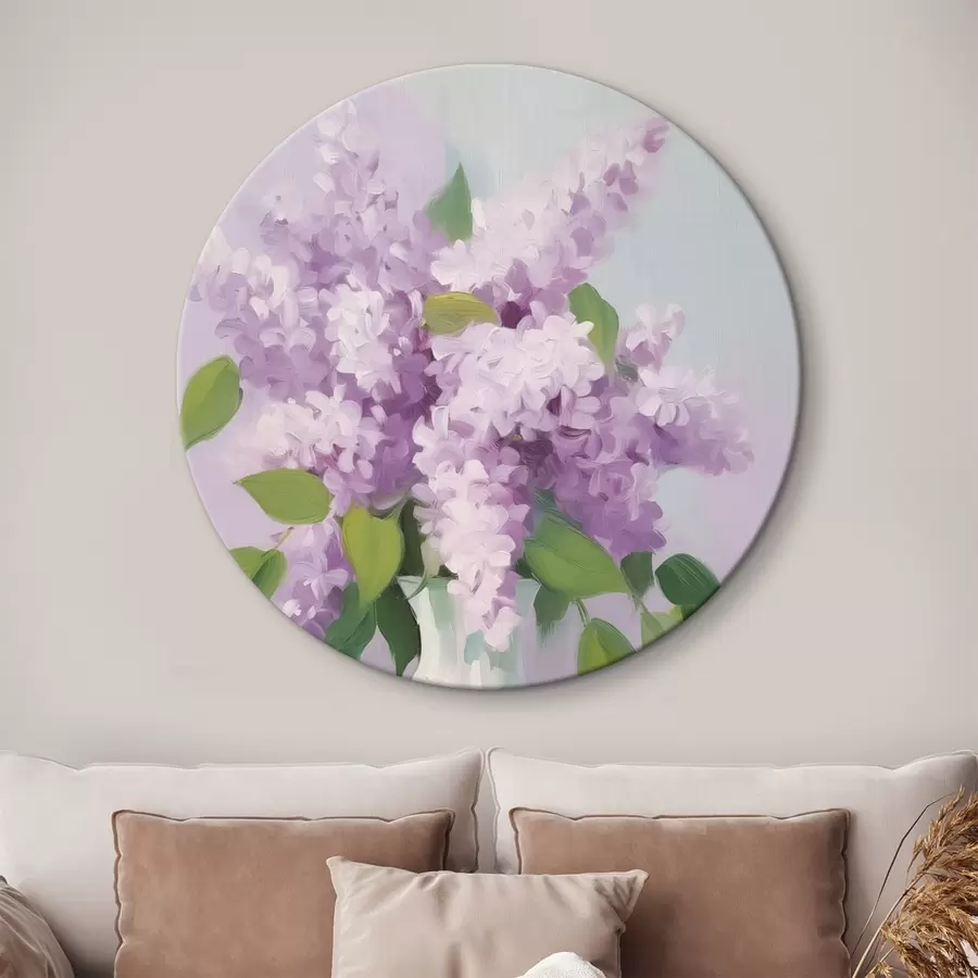  Schilderijen Seringen in een witte vaas r44735