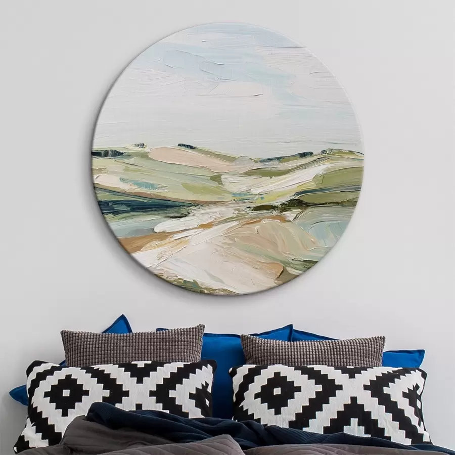  Schilderijen Abstracte heuvels in zachte kleuren r44754