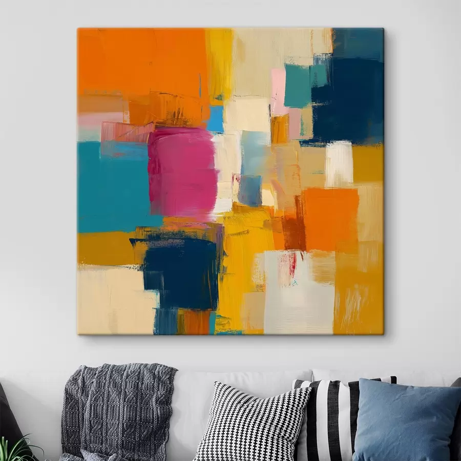  Peintures Taches de couleur dans un style contemporain s44753