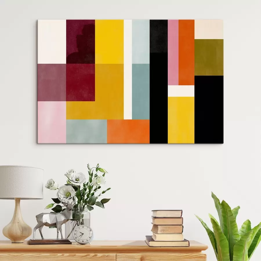  Peintures Blocs de couleurs dans un style moderne s44755