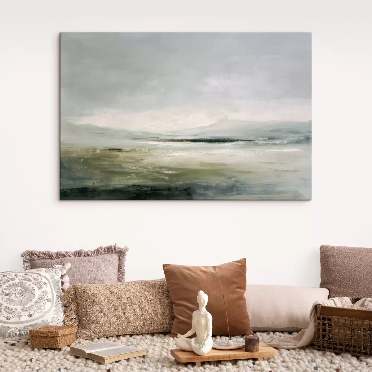  Schilderijen Minimalistisch landschap met mist s44756