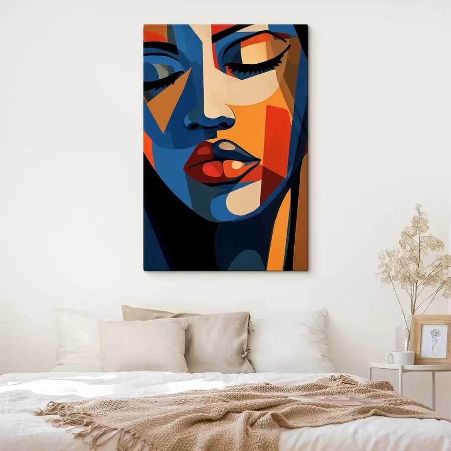  Peintures Portrait dans un style pop art avec des accents graphiques s44759