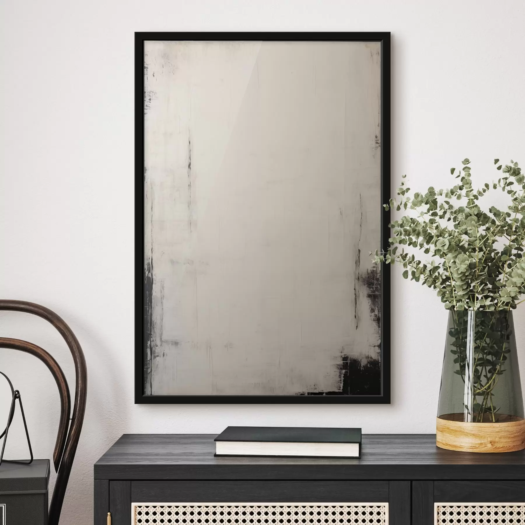 Papier peint photo Fond clair avec des traits foncés f44741