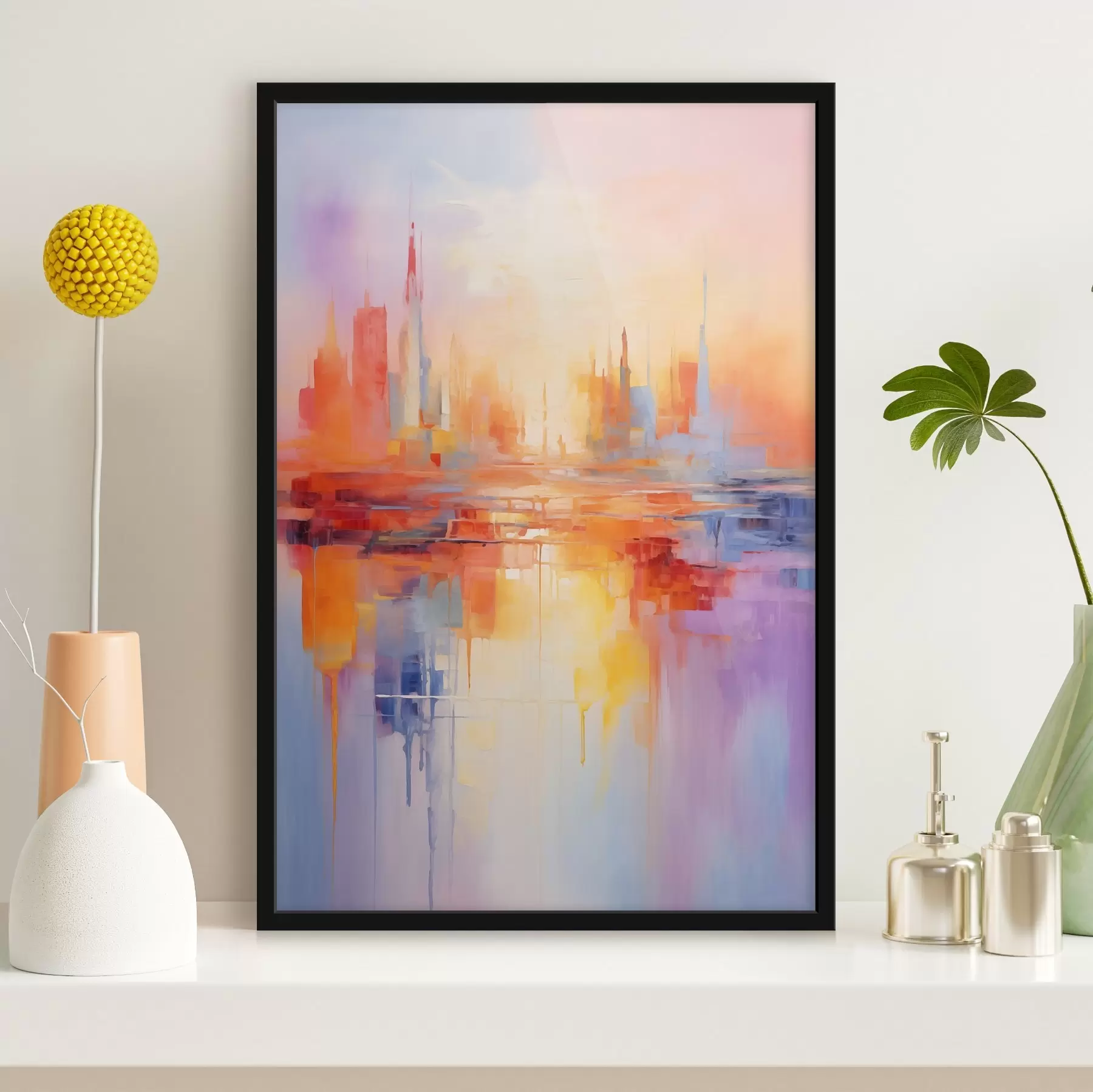 Fotobehang Stad in verschillende kleuren f44744