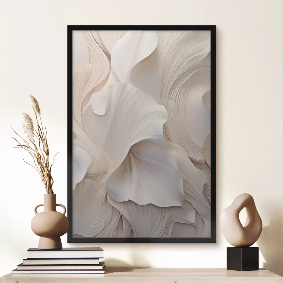 Affiche Surface texturée dans des tons clairs f44745