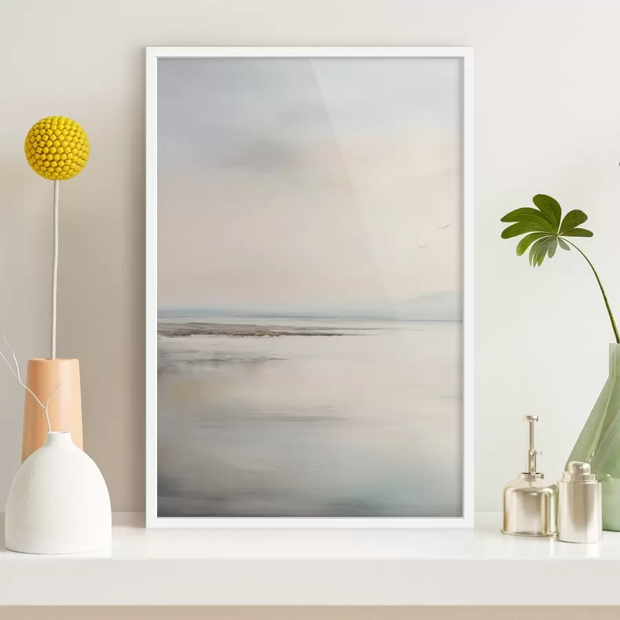 Papier peint photo Mer pastel avec horizon f44746
