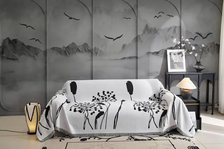 Papier peint photo Les montagnes à travers les panneaux w04134v2