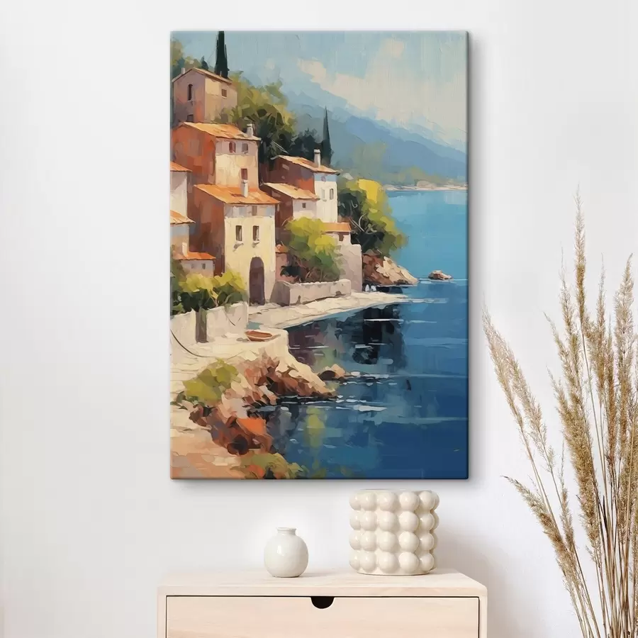  Peintures Maisons par la baie Imitation de la peinture s44773