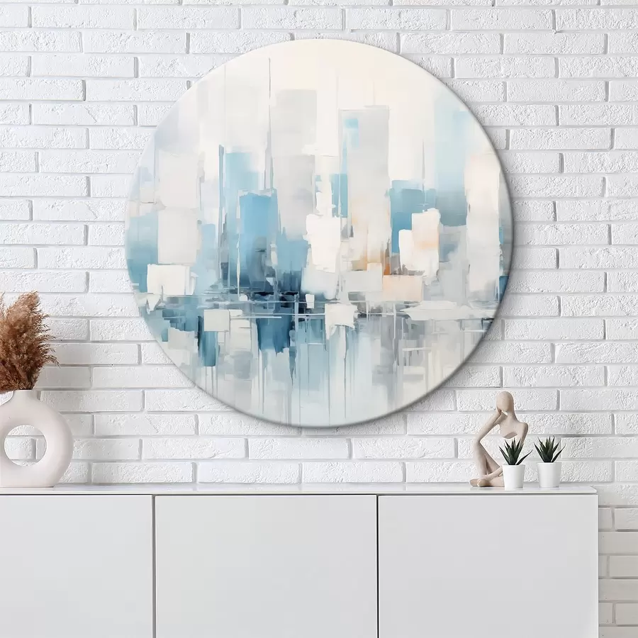  Schilderijen Abstract stadsimitatieschilderij r44768