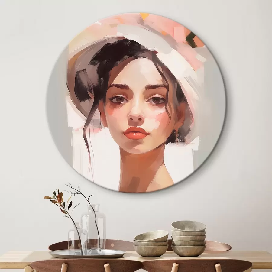  Schilderijen Meisje met hoed imitatie van schilderij r44778