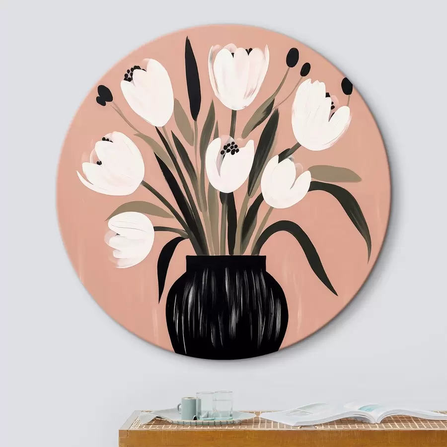  Peintures Tulipes dans un vase r44779