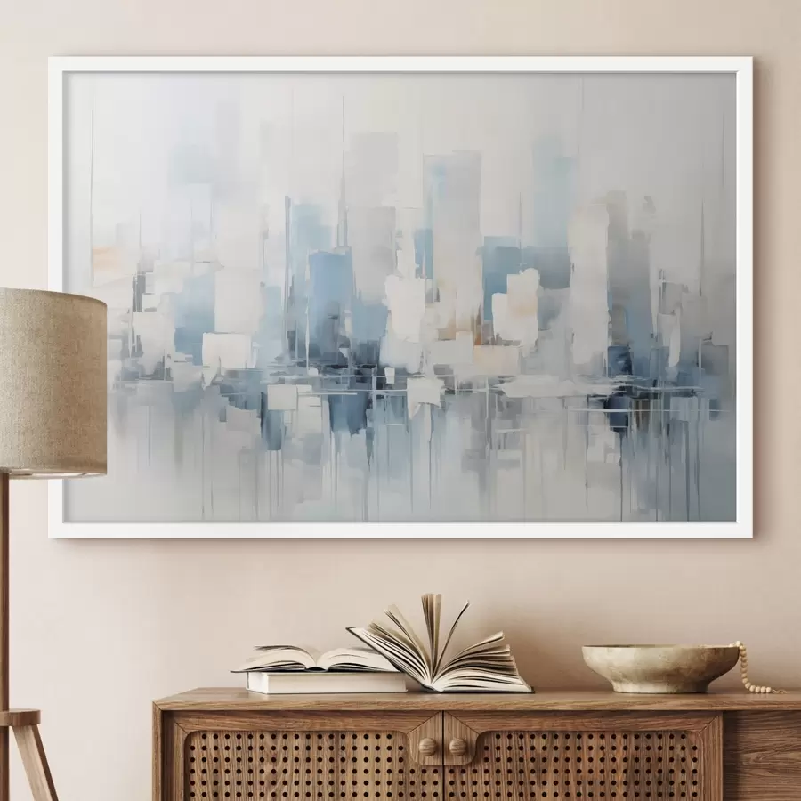 Papier peint photo Peinture abstraite imitant la ville f44768