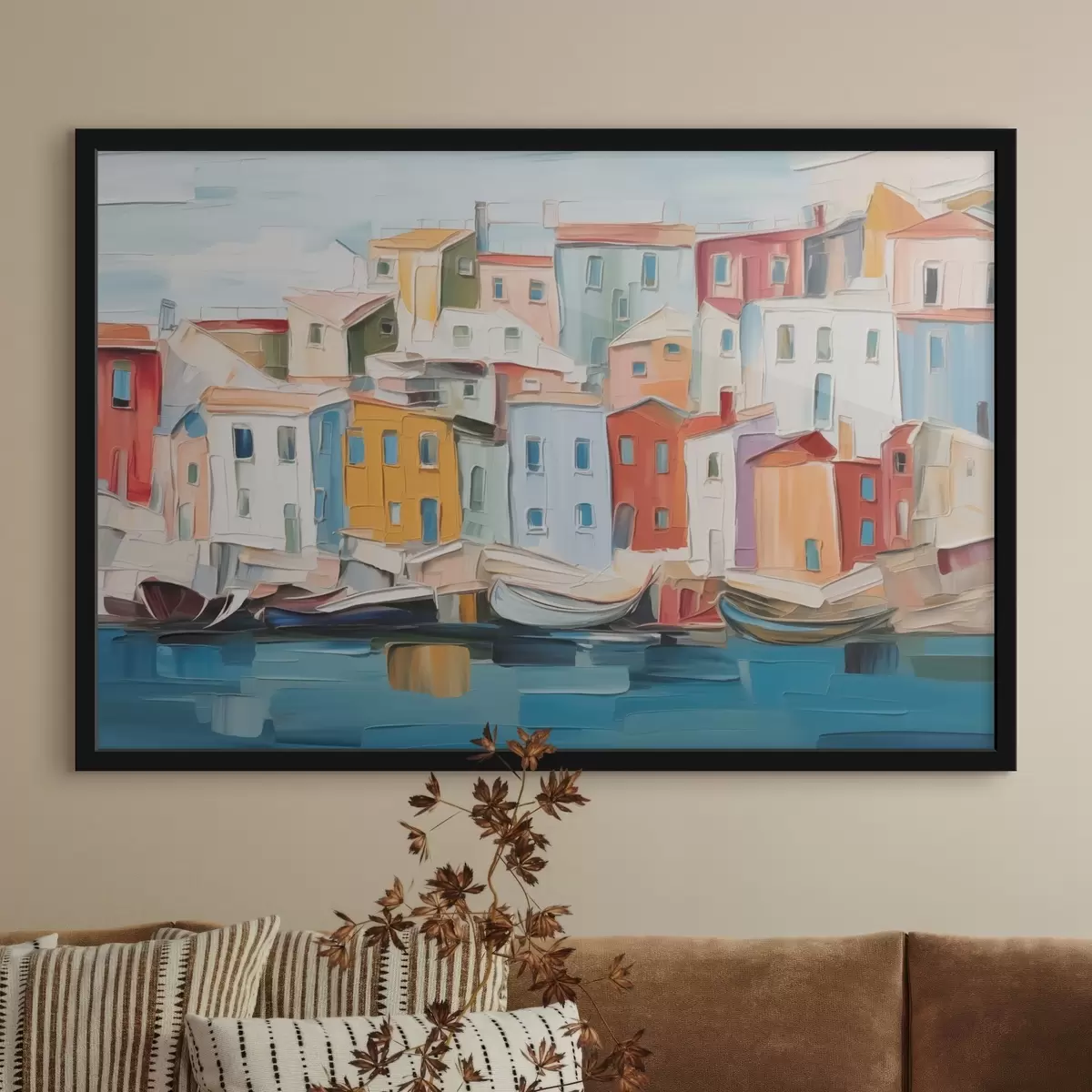 Affiche Maisons de ville abstraites f44783