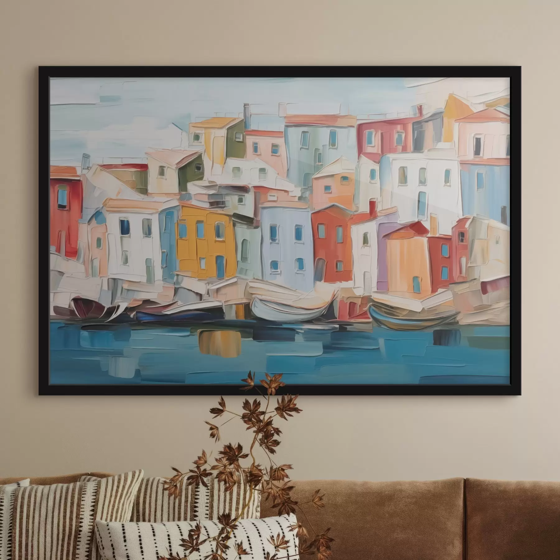 Papier peint photo Maisons de ville abstraites f44783