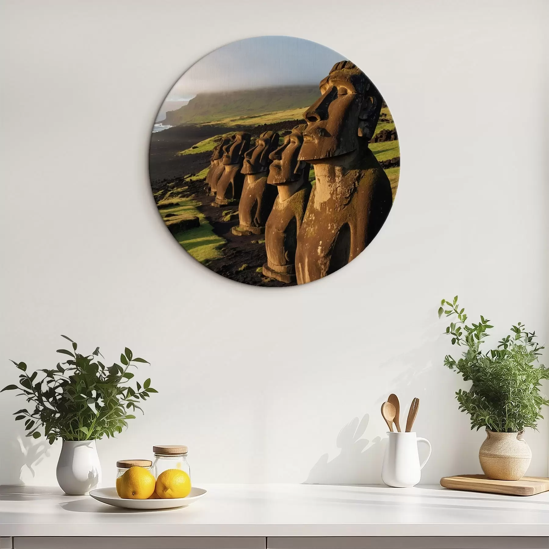  Schilderijen Gestructureerde groene bladeren in macro met zacht licht r44899