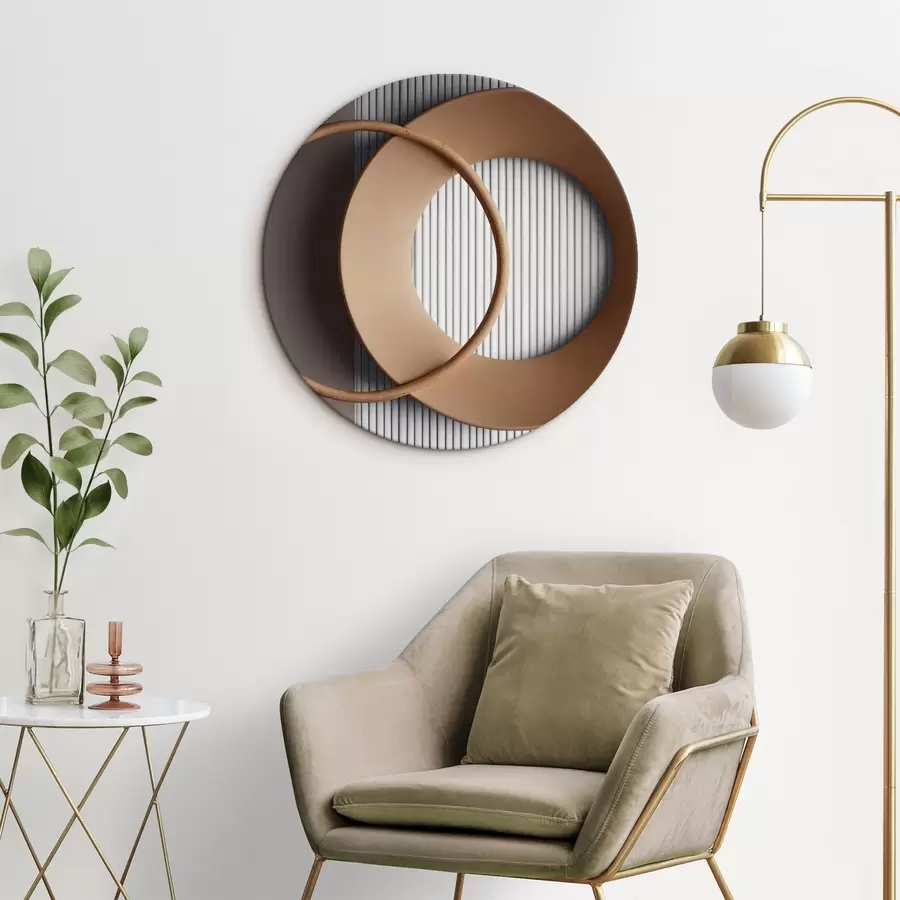  Schilderijen Mistige bergketen met gedempte kleuren r44901