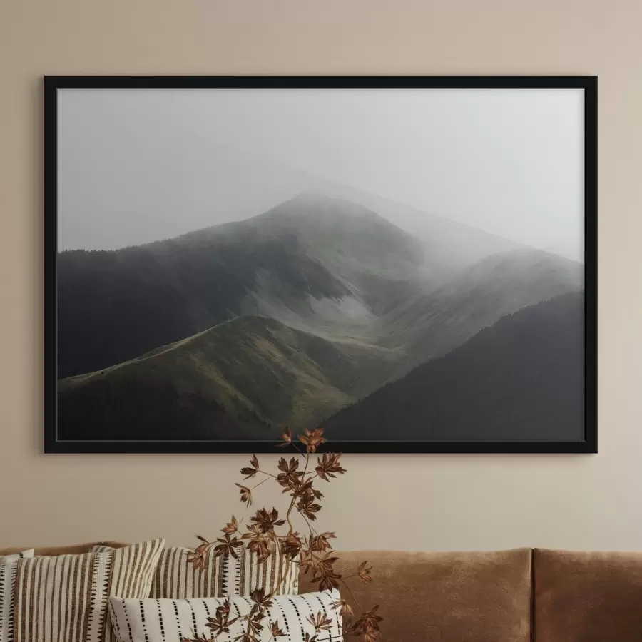 Fotobehang Moai-stenen beelden op Paaseiland bij zonsondergang f44900