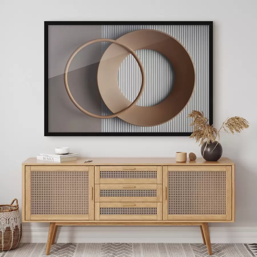 Papier peint photo Chaîne de montagnes brumeuses aux couleurs sourdes f44901