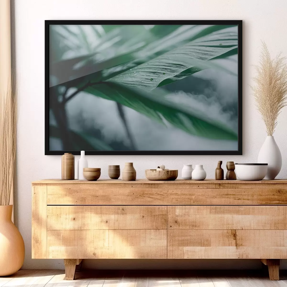 Affiche Composition minimaliste d'anneaux de terre cuite et de géométrie f44902